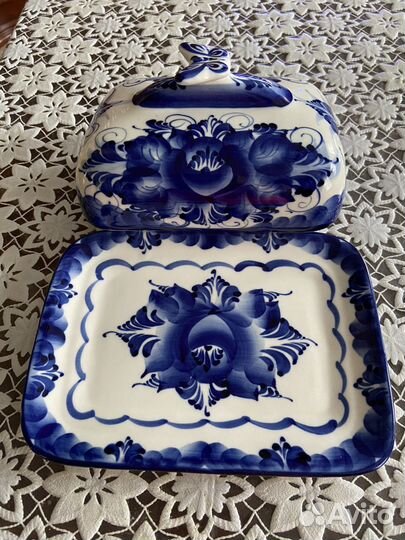 Масленка гжель