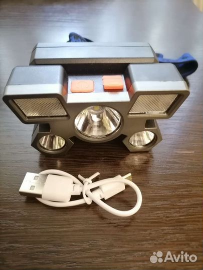 Фонарик светодиодный налобный