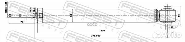 Амортизатор задний GAS.twin tube 22651992R Febest