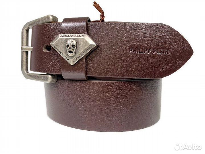 Ремень кожаный Philipp Plein 1415
