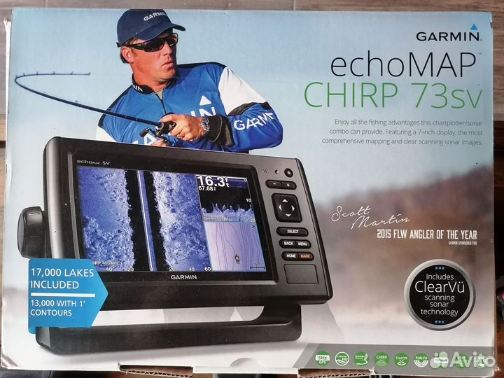 Эхолот garmin echomap chirp 73 sv