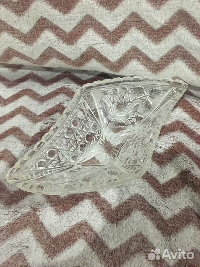 Хрустальная ваза салатник (нов) много разных