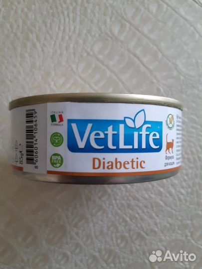 Влажный корм Farmina Vet Life Diabetic для кошек