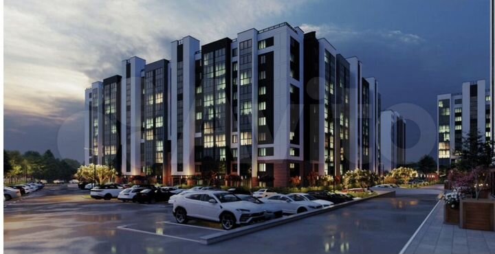 2-к. квартира, 66,6 м², 1/10 эт.