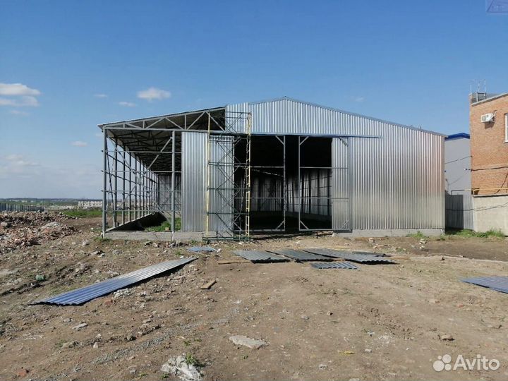 Возведение ангаров, навесов, складов