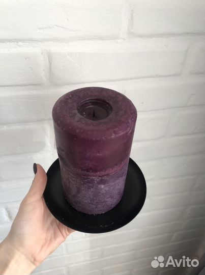 Свеча арома икеа с подставкой