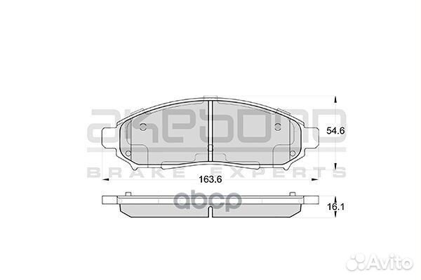 Колодки тормозные дисковые передние nissan path