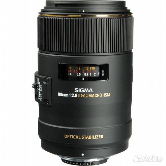 Sigma AF105mm f/2.8 EX DG OS Macro Nikon F Новый