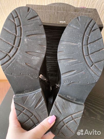 Кожаные ботинки женские 37 р-р