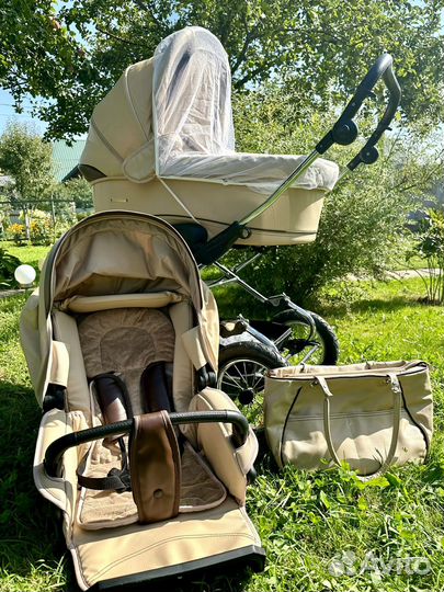 Коляска 2 в 1 эко кожа
