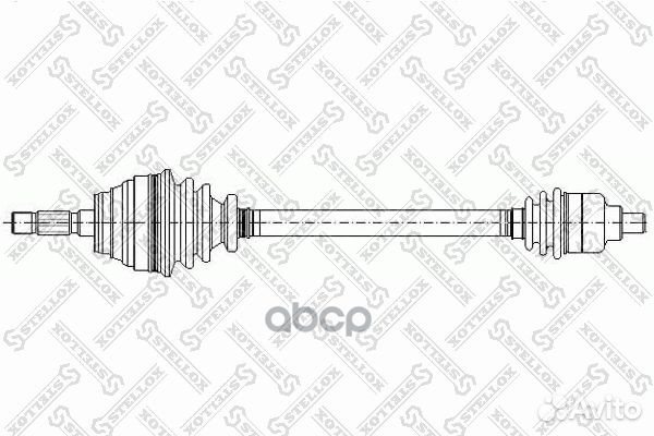 158 1034-SX привод правый 765mm, 24162 Dacia L