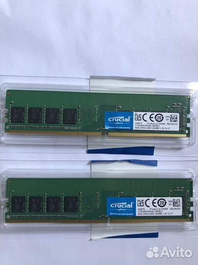 Оперативная память DDR4 4Gb 2400 Mhz Crucial CL17