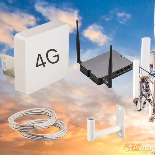 Мобильный 4G Интернет в частный дом, дачу, офис