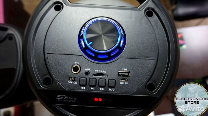 Блютуз Колонка Большая с Микрофоном ZQS-6212