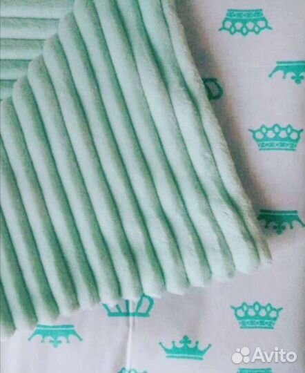 Плед детский плюшевый на выписку