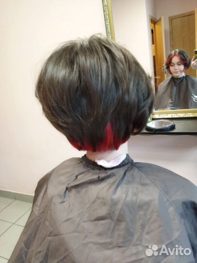 Стрижка и окрашивание волос