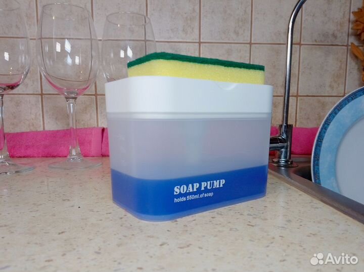Диспенсер для мыла на кухне, экономный расход