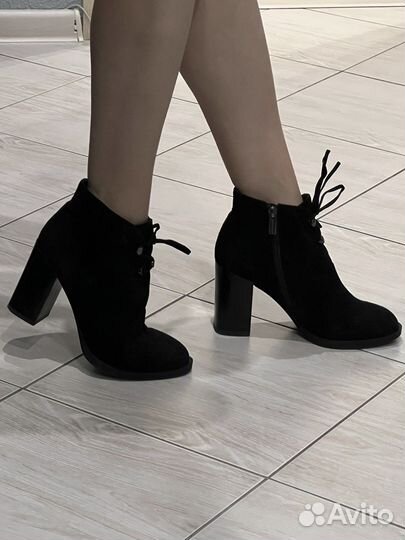 Ботильоны натуральная замша 37