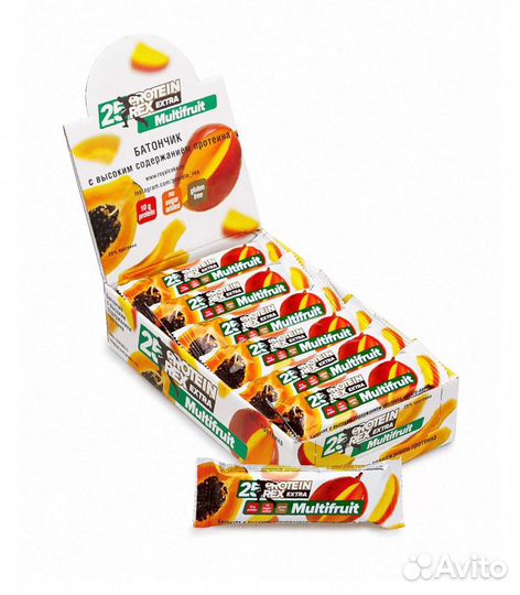 Протеиновый батончик Protein Rex Extra, манго-папа