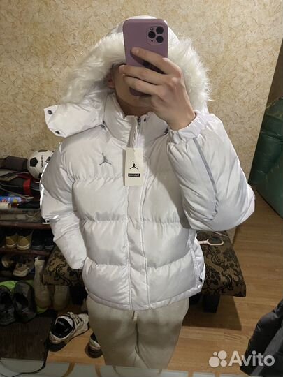 Пуховик supreme x jordan