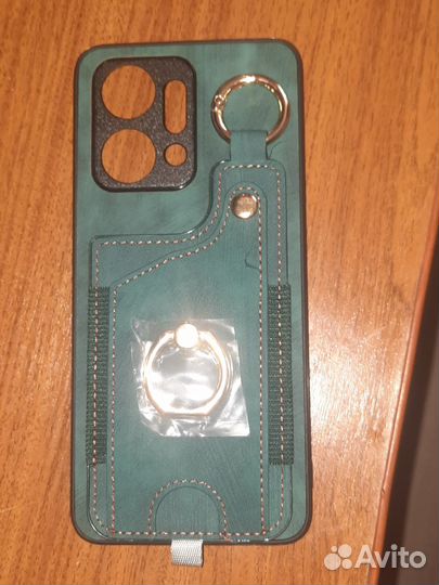 Чехол бампер кожаный на honor x7a