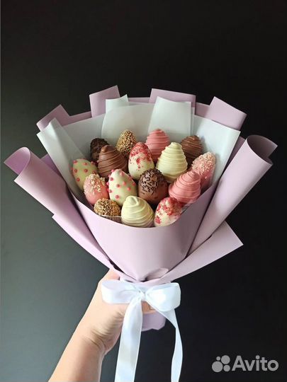 Букет из клубники в шоколаде