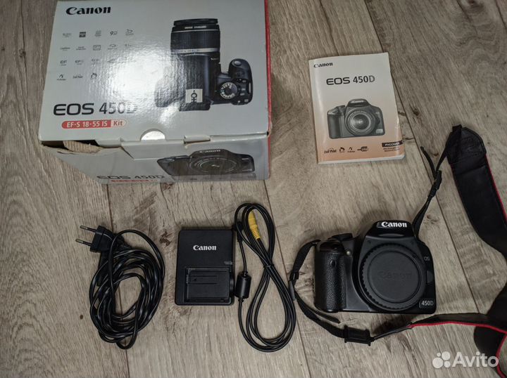 Зеркальный фотоаппарат canon 450d