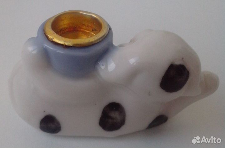 Подсвечник - статуэтка собаки 