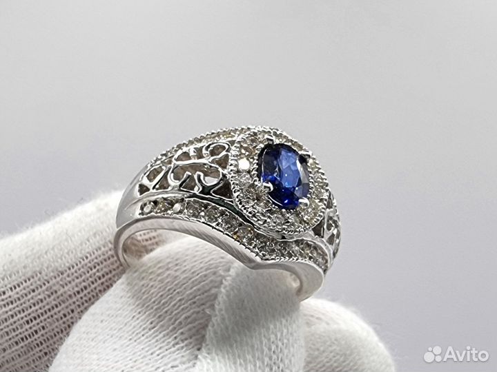Золотое Кольцо 750 пробы с бриллиантами. Рассрочка
