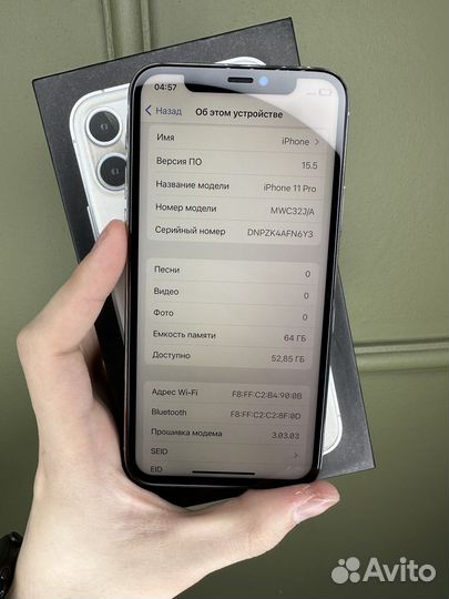 iPhone 11 pro 64gb silver(идеальный)