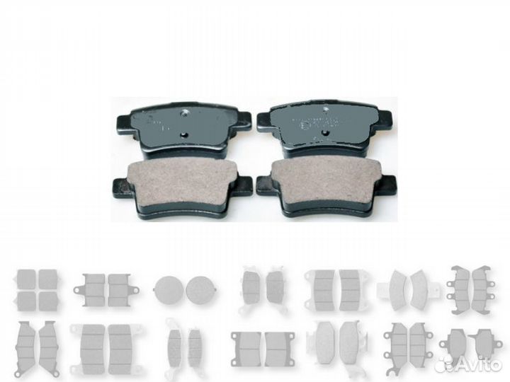 Колодки задние Citroen C4,Picasso, Peugeot 207,307