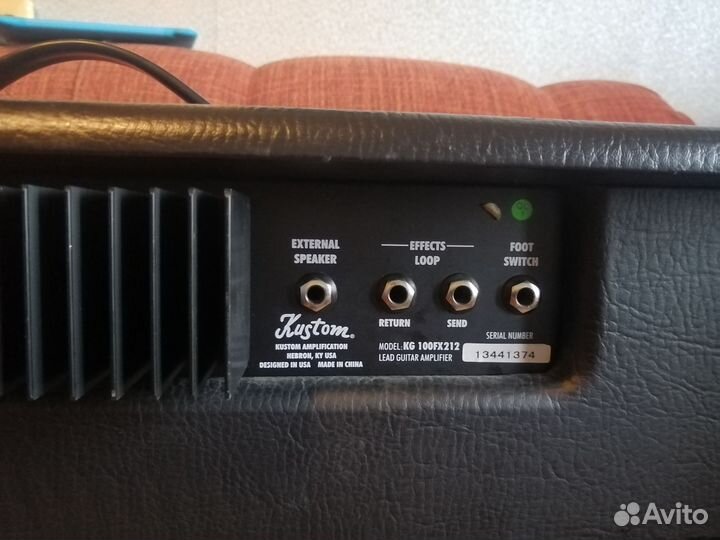 Гитарный комбоусилитель kustom kg100fx212