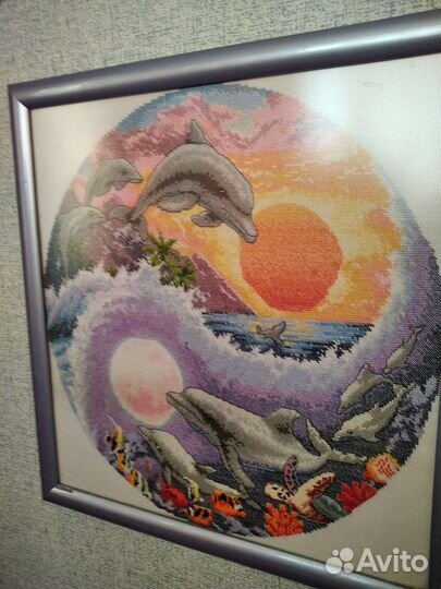 Вышивка крестом в рамке