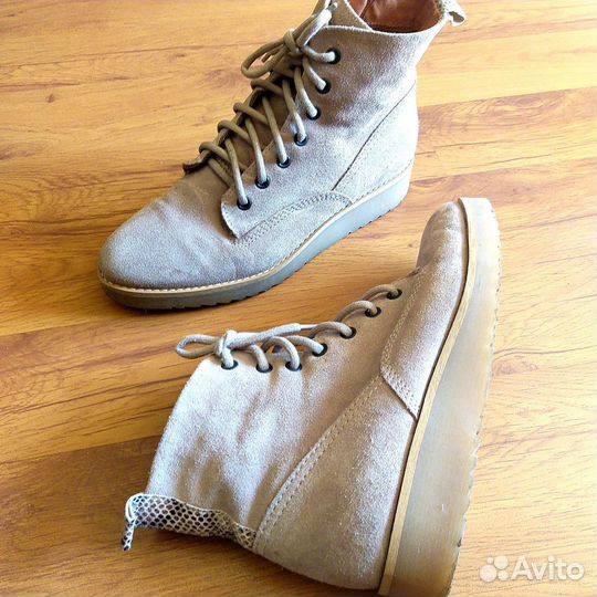 Ботинки натуральная замша жен. демисезон 38-39 р