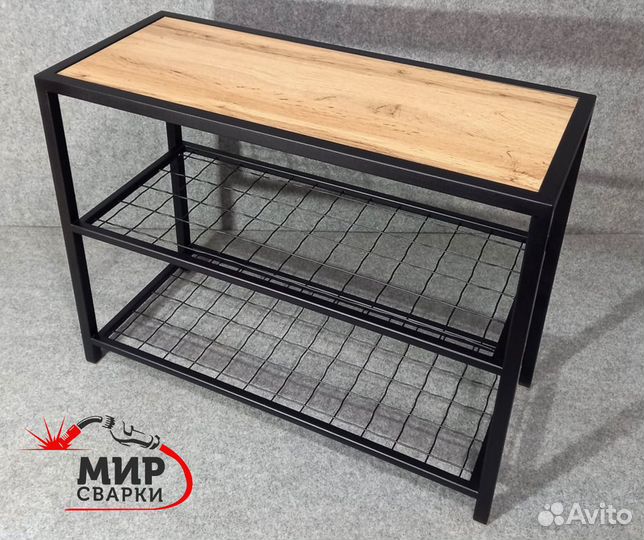 Обувница в прихожую в стиле лофт