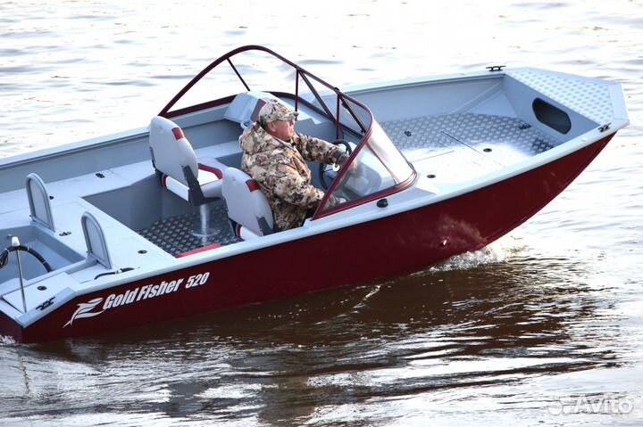 Новый катер для рыбалки Gold Fisher 520 DCM fish