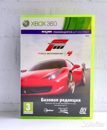 Forza Motorsport 4 Xbox 360 Диск Лицензия Оригинал