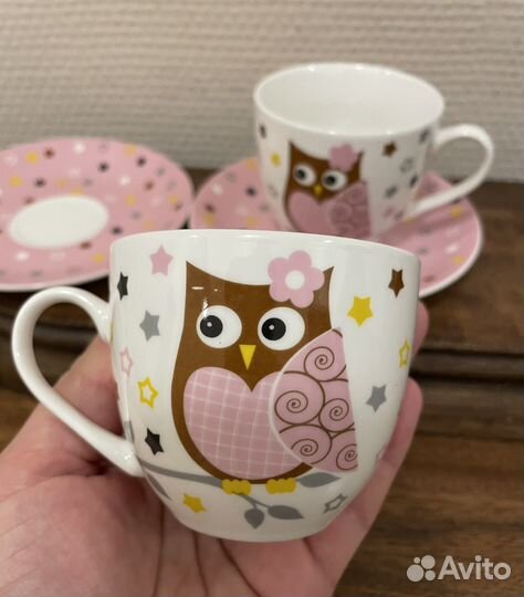 Lefard две кофейные пары с совами