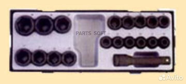 Force 4193 1/2 Набор 6 гр., коротких ударных голов