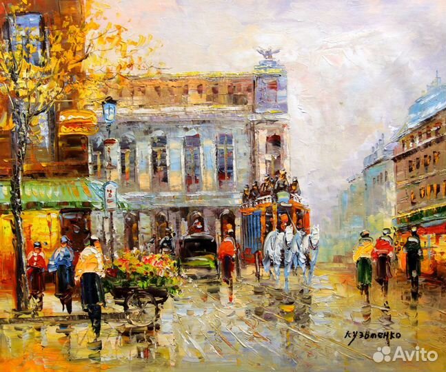 Картина маслом на холсте ручная работа 50*60