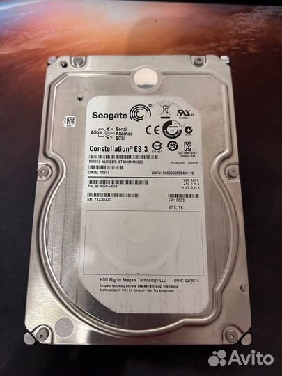 Жесткий диск для сервера Seagate 4 TB