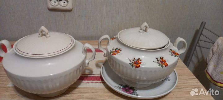 Супницы с крышкой фарфор