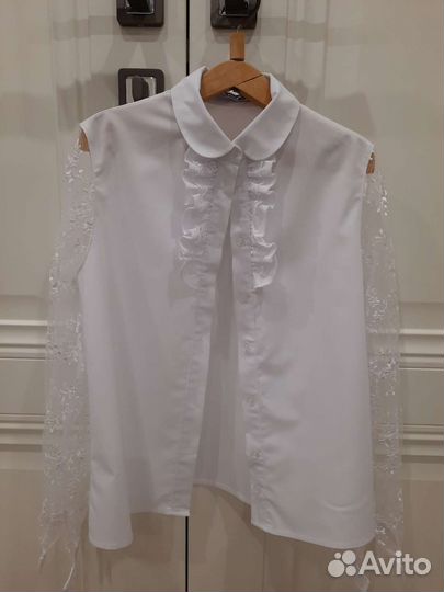 Блузка белая для девочек