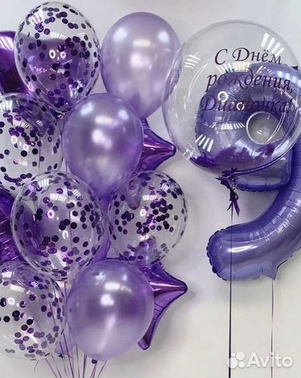 Гелиевые воздушные шары день рождения