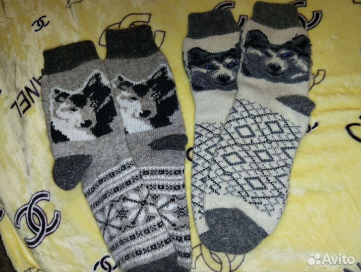 Носки мужские вязаные новые