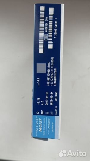 Контактные линзы 1-Day Acuvue Moist with Lacreon