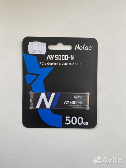 SSD M2 Netac NV5000 500Gb
