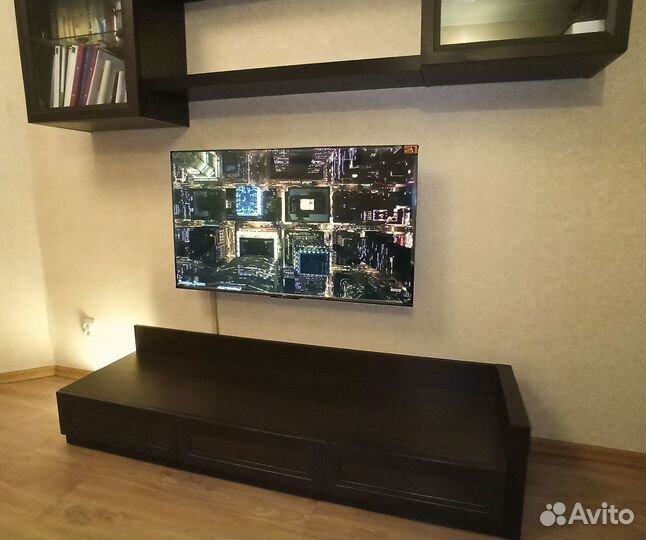 Тумба под телевизор и аппаратуру Лазурит Аталия