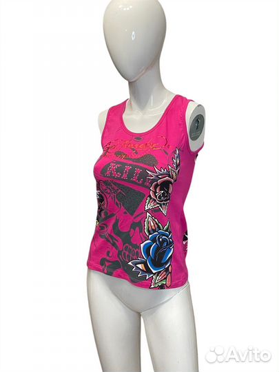 Винтажный топ Ed Hardy оригинал