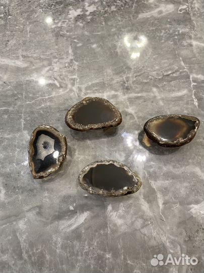 Мебельные ручки из натурального агата